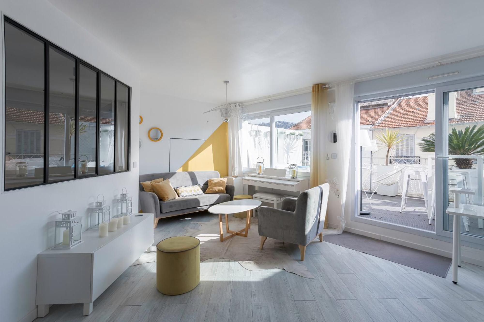 Cannes Bliss - 12Mn A Pied Du Palais, 5Mn Plages, Clim, Terrasse Exteriör bild